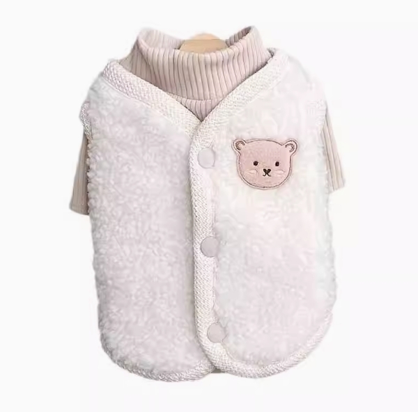猫咪衣服冬季保暖防掉毛布偶蓝猫英短幼猫宠物狗狗牵引绒衣秋冬装