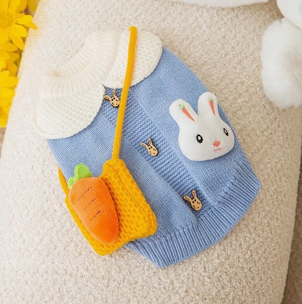 宠物猫咪狗狗衣服防掉毛秋冬款针织毛衣布偶猫银渐层蓝猫英短可爱